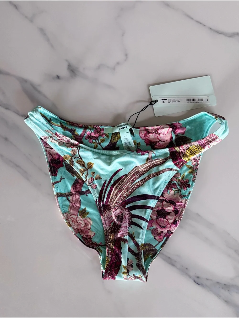 NWT rare SKIMS x roberto cavalli dipped bikini - Fagianella print